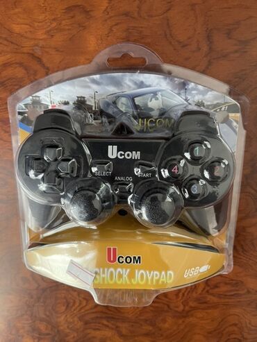 Telefon üçün gamepadlar, triggerlər: Ucom markalı, qara rəngli PC Dualshock USB gamepad oyun üçün nəzərdə