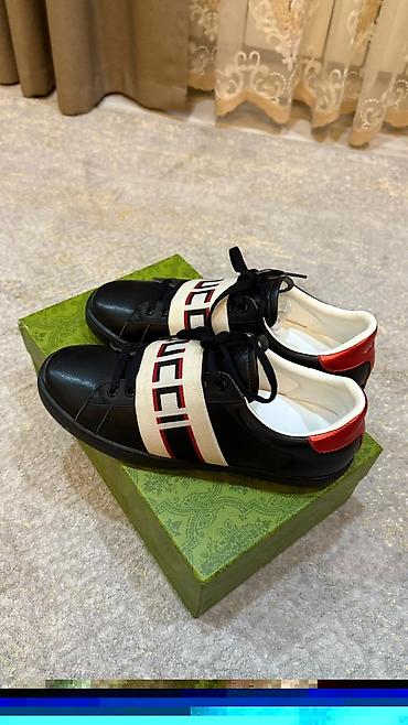 кеды gucci: Мужские кроссовки, 42, Gucci, Новый, цвет - Черный, Самовывоз — 1