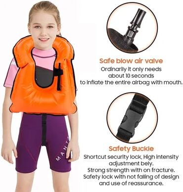 детские спортивные: Надувные страховочные жилеты для снорклинга и плавания в наличии