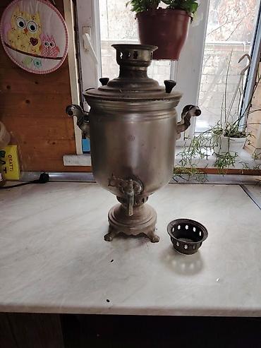 дрова: 5 литров. Цена 210 манат. Дровяной. Klassik kömür/somonlu samovar - — 3