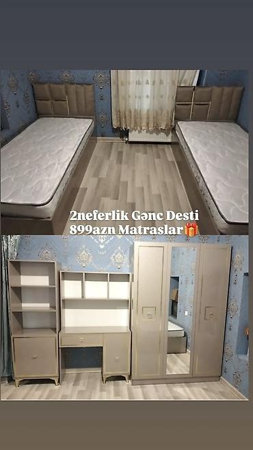 İki nəfərlik gənc mebel dəsti Komplektin tərkibi: - 2 ədəd çarpayı lalafo.az -da İki nəfərlik gənc mebel dəsti Komplektin tərkibi: - 2 ədəd çarpayı