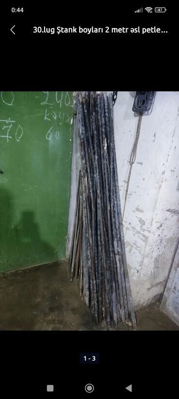 metal tor: 30 lug balvanka boyları 2 metr əsl petləlikdi klosu 1.40. Təxminən