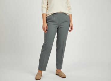spodnie xl: Material trousers for women, size 2XL