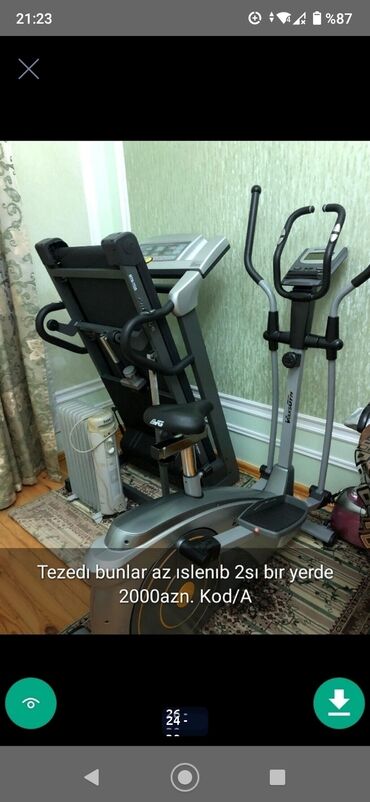 Digər trenajorlar: Trenajorlar qacis aparatlari idman aletleri sekillerde qiymet məlumat — 24