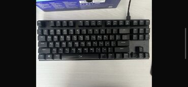 миди клавиатура: Клавиатура, HyperX, Механикалык, Зымдуу туташтыруу, Өлчөмү: 80%