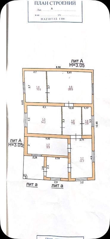 Продажа коттеджей и домов: 4 комнаты, 78 м², 5 соток, Бишкек, Салам-Алик ж/м Риэлтор — 16