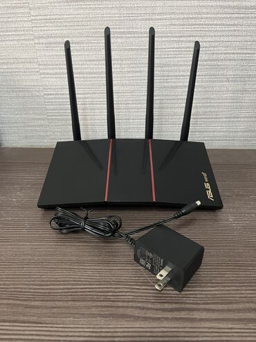 Модемы и сетевое оборудование: ASUS RT-AX55 - это Гигабитный WiFi6 роутер, с гигабитными сетевыми