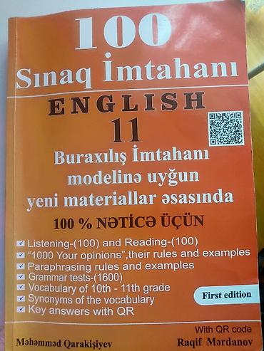 İngilis dili Testlər 11-ci sinif, 1-ci hissə, 2024 il