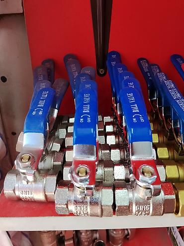 краны шаровые: Шаровые краны с синей рукояткой (BALL VALVE) - Назначение: перекрытие — 1