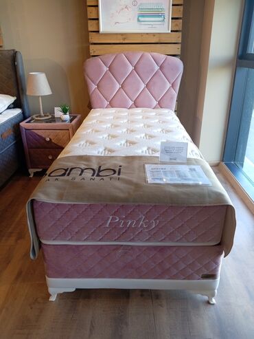 singl kreveti ikea: Jednokrevetni krevet Bambi Pinky sa dušekom i uzglavljem, idealan za