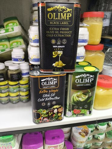 натуральный кофе: Оливковое масло первого холодного отжима Olimp, представленное в трех