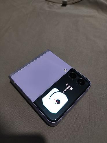 Samsung Z Flip, Б/у, 128 ГБ, цвет - Фиолетовый, 2 SIM