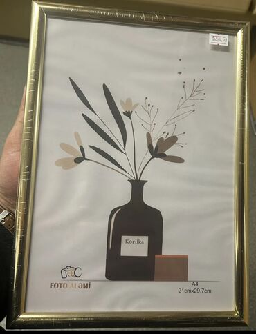 Şəkil və rəsmlər üçün çərçivələr: Çərçivə А4 (21 x 29.7 sm), Plastik — 6