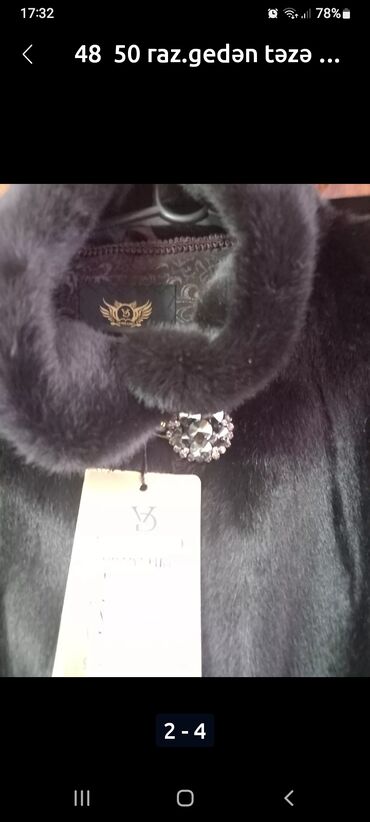 Kurtkalar: Təzə 48 raz şuba 300 man.Dəri pencək S raz.25 man.zərli biserli — 5