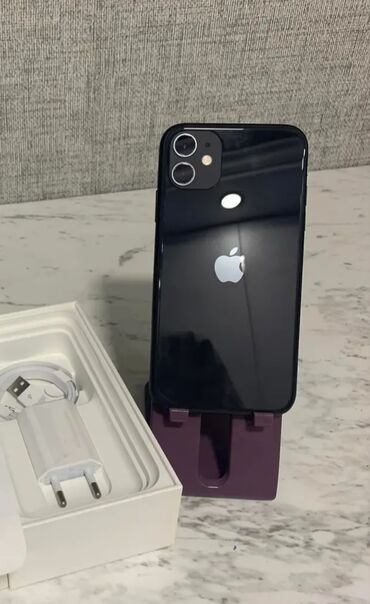 Apple iPhone: IPhone 11, 128 GB, Jet Black, Simsiz şarj, Face ID