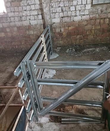 Обшивка лестниц: Продам лестницу из нержавеющего-оцинкованного профиля 0.7, высота — 9
