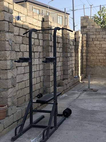 Спортивный инвентарь: Çoxfunksiyalı trenajor – turnik, dip bar və press üçün stansiya - Üst — 4