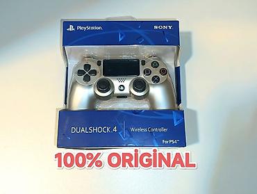 Video oyunlar üçün aksesuarlar: PS4 slim silver qutudan çıxan original pultdu İşlənməyib ideal — 1