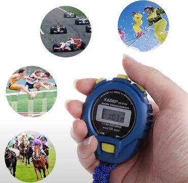 Ручной цифровой ЖК-дисплей спортивный секундомер, хронограф, счетчик