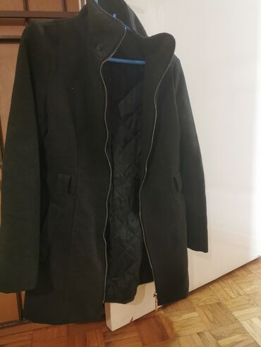 kaput crni materijal coja: M (EU 38), Jednobojni, Sa postavom