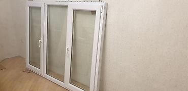 pencere: İşlənmiş İkiqat şüşə paketi Plastik pəncərə, Еni: 138 sm, Uzunluğu: 182 sm — 4