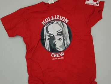 koszulka z twarza: T-shirt, 10 years, 134-140 cm, condition - Good