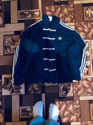 рюкзак ортопедический фирменный: Спортивная куртка Adidas Originals (Trefoil) - Цвет: темно-синий с