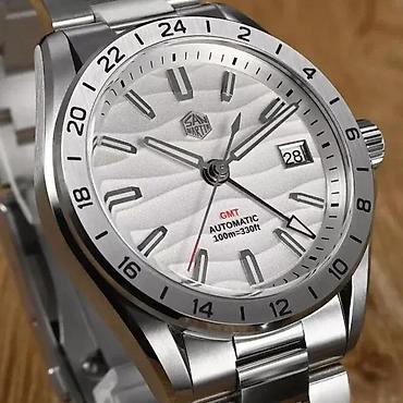 Ručni satovi: San Martin SN0129 GMT - 39mm - Bela - Seiko NH34 — 4