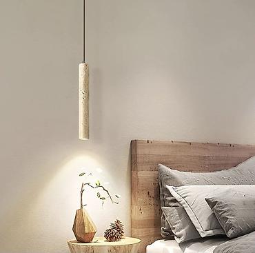 smart light: Подвесной светильник из жёлтого травертина - Материалы: натуральный — 2