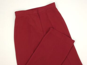 massimo dutti biale spodnie: Material trousers for women, size M (EU 38)