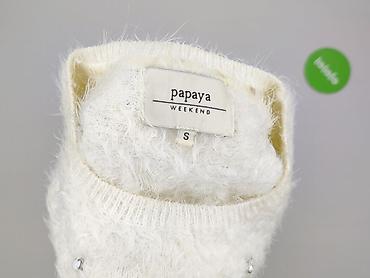 ozdabia kieszen: Papaya, Sweter damski, rozmiar S — 4