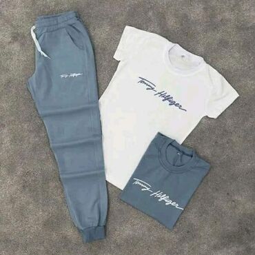 Trenerke: Komplet, XL (EU 54), S (EU 48), M (EU 50), Tommy Hilfiger, bоја - Tamnoplava, Pamuk — 1