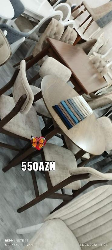 dairəvi stol: Dairəvi stol 4stul desti ilə — 1