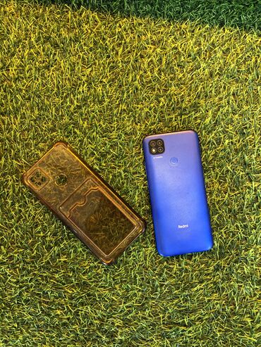 ноутбук в оше цена: Redmi, Redmi 9C, Колдонулган, 64 ГБ, түсү - Көк, 1 SIM, eSIM