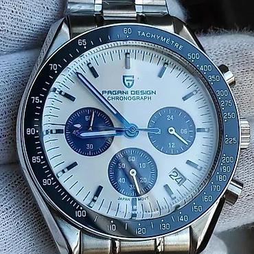 Ručni satovi: PAGANI DESIGN PD-1701 -Plava- Omega Speedmaster Moonwatch Potpuno nov — 5