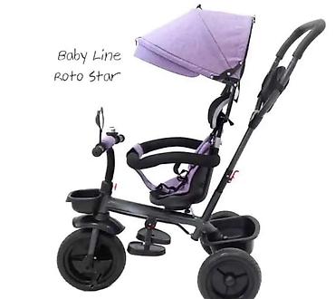 hm majice za devojcice: Tricikl Baby Line Roto Star – ljubičasti Opis: - Dečiji tricikl sa — 1