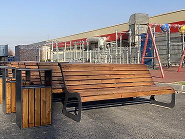скамейка с козырьком: Скамейка Металл, Со спинкой, С крышей — 2