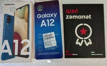 samsung galaxy a2: Samsung Galaxy A12, 64 GB, rəng - Mavi