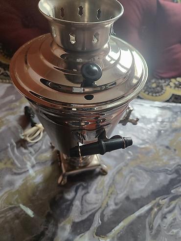 Sovetin Elektrik samovar 4 lit. - Klassik metal korpus, relyefli səth at lalafo.az — 2 Sovetin Elektrik samovar 4 lit. - Klassik metal korpus, relyefli səth — 2