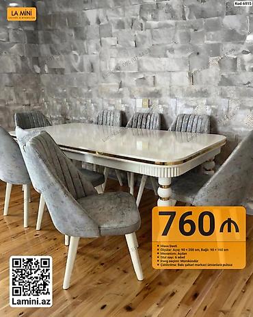 Мебель: Masa Dəsti – LA MINI (Kod: 6915) - Model: Açılan mexanizmalı yemək — 1