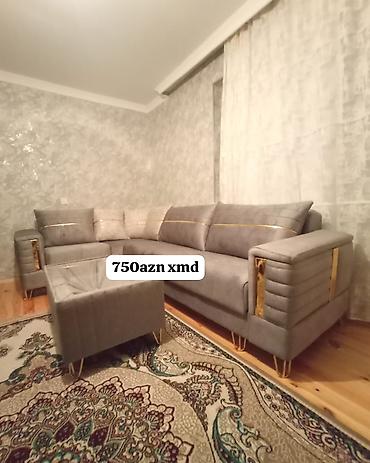 divan koşesi: Künc divan dəsti - Rəng: Boz - Komplekt: L‑şəkilli künc divan + — 1