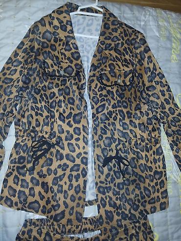 qadın kostyumu: 200 m alınıb 3 xl .Qadın leopard naxışlı iki hissəli dəst - Dəst — 2