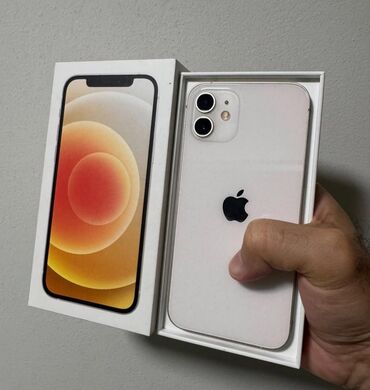 i̇pone 6: IPhone 12, 64 ГБ, Белый, Гарантия, Кредит, Отпечаток пальца