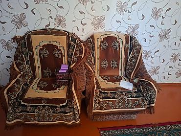 ucuz termolar: İki ədəd yumşaq kreslo dəsti - Klassik üslubda, qəhvəyi-bej — 1