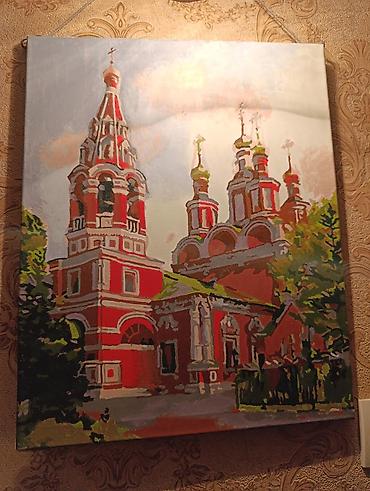 4 pot: Продаю картину 50*40 см,на деревянной рамке, пейзаж "Париж",написана — 4