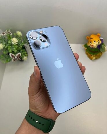 айфон x max: IPhone 13 Pro Max, Б/у, 256 ГБ, Голубой, Защитное стекло, 82 %