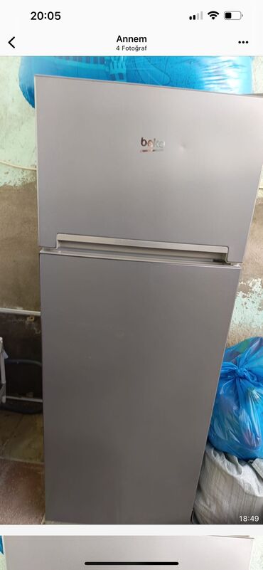 Soyuducular: İşlənmiş 2 qapılı Beko Soyuducu Satılır, rəng - Boz