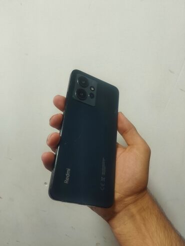 Redmi: Redmi Note 12, 128 GB, rəng - Qara, Barmaq izi, Face ID