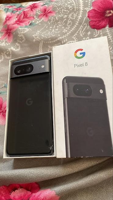 iphone cs: Google Pixel 8, Б/у, 128 ГБ, цвет - Черный, 1 SIM, eSIM — 2