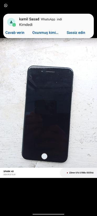 ayfon yeni: IPhone 8 Plus, Jet Black, Barmaq izi — 3